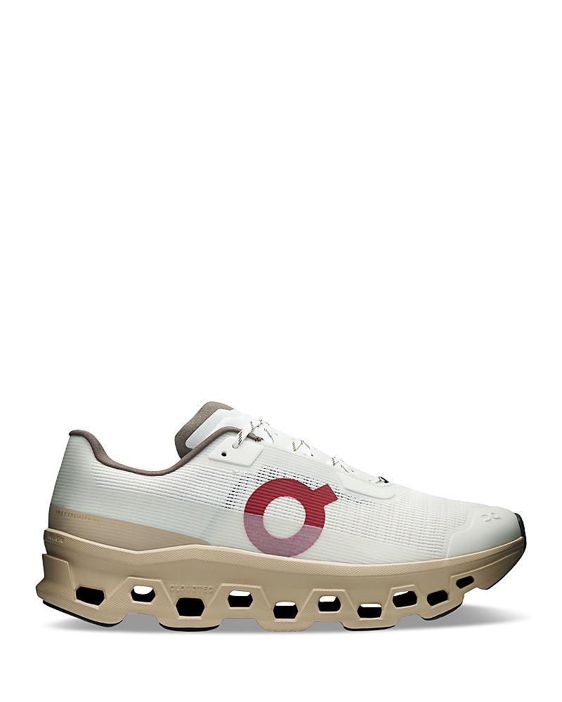 On Men's Cloudmonster Void Sneakers in Ivory/Sand
