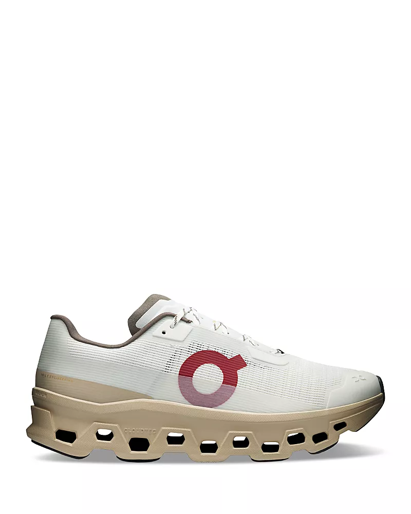 On Men's Cloudmonster Void Sneakers in Ivory/Sand