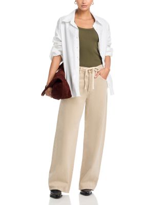 The Essential Rib Wide String Tank Top