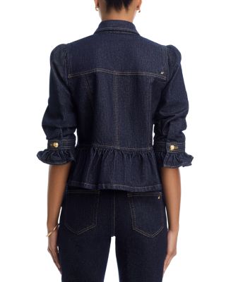Delanie Denim Jacket & Stevie High Rise Crop Jeans in Indigo Noir