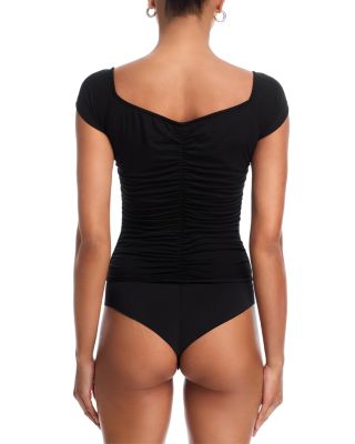 Baliegh Off Shoulder Ruched Bodysuit