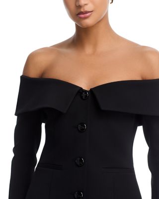Ingrid Off Shoulder Crop Blazer