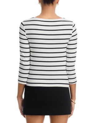 Lucille Stripe Boatneck Shirt