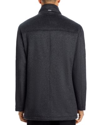 H-Coxtan Wool Blend Relaxed Fit Coat
