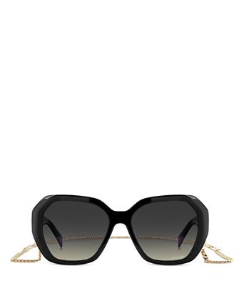 Square Geometrical Sunglasses, 55mm