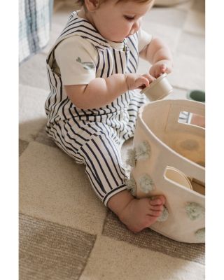 Unisex Striped Overall - Little Kid