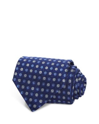 Silk Classic Geometric Box Tie