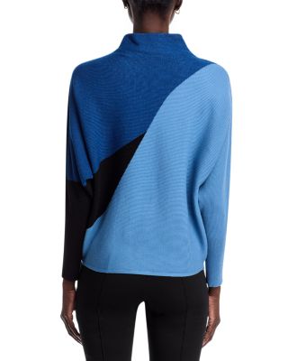 Color Blocked Dolman Sleeve Sweater