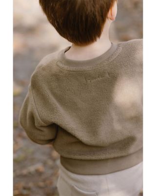 Unisex Teddy Fleece Dropped Shoulder Sweatshirt - Baby