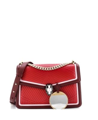  Small Serpenti Forever Shoulder Bag Quilted Leather