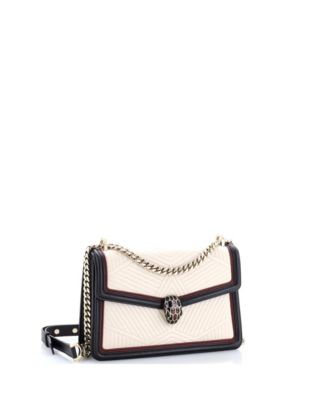  Small Serpenti Forever Shoulder Bag Quilted Leather