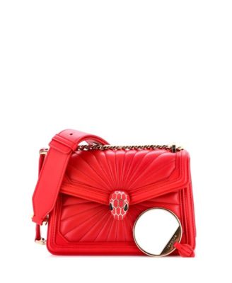  Mini Serpenti Diamond Blast Shoulder Bag Quilted Leather