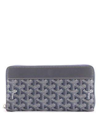   Matignon Zip Wallet Coated Canvas with Leather