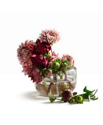  Floral Flower Frog Low Vase