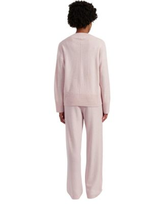  Women's V Neck Wool Cashmere Slouchy Lightweight Sweater