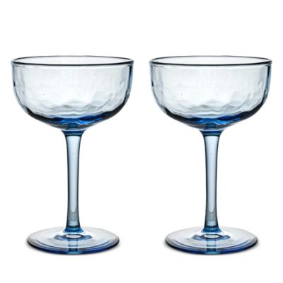 Cocktail Coupe Glasses - Chambray, Set of 2