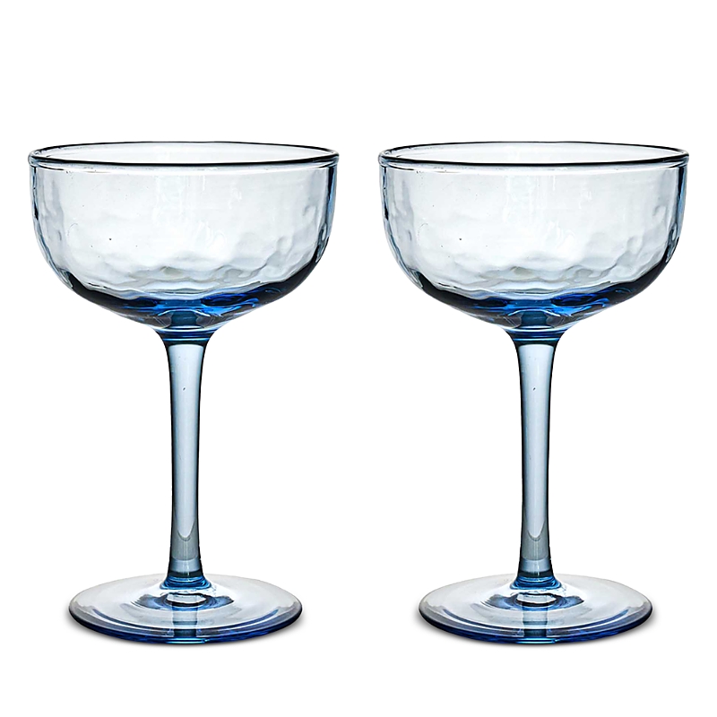 Juliska Cocktail Coupe Glasses - Chambray, Set of 2