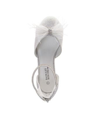 Girls' Glittery Rhinestones and Ribbon Dress Sandals - Toddler, Little Kid, Big Kid