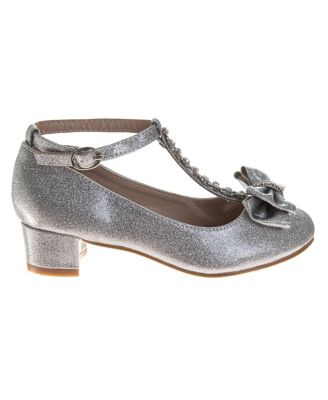 Girls' Sparkly Stones and Ribbon Dress Sandals - Toddler, Little Kid, Big Kid