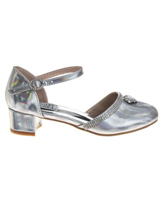 Girls' Gemstones and Heart Elegant Dress Shoes - Toddler, Little Kid, Big Kid