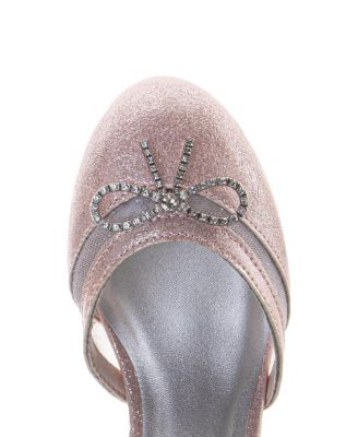 Girls' Sparkly Rhinestones and Bow Dress Sandals - Toddler, Little Kid, Big Kid