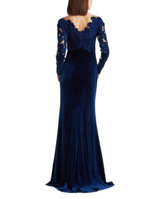  Rhyne Embroidered Velvet Gown