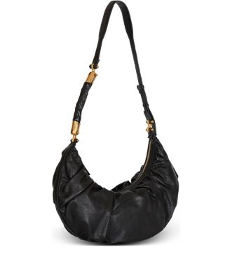 Ebene Hobo Bag in Calfskin Leather