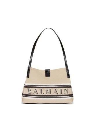  Small Release Shopper Bag in Canvas and Calfskin