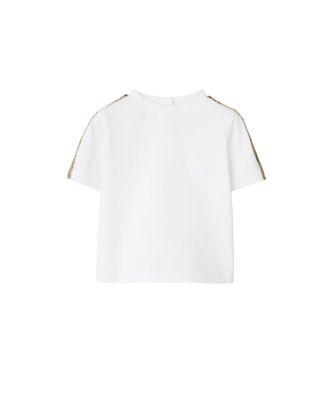  Check Trim Cotton T-shirt - Baby