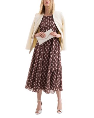 Lucinda Spot Print Midi Dress