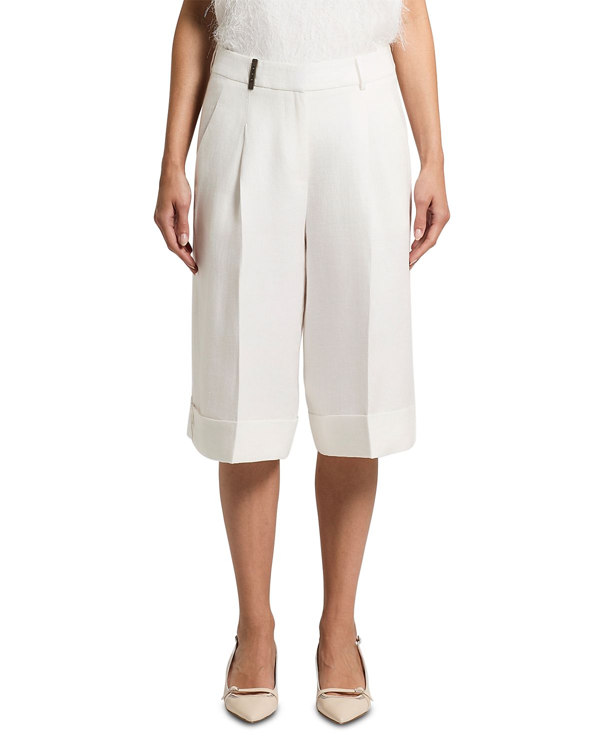 Peserico Linen Bermuda Pants