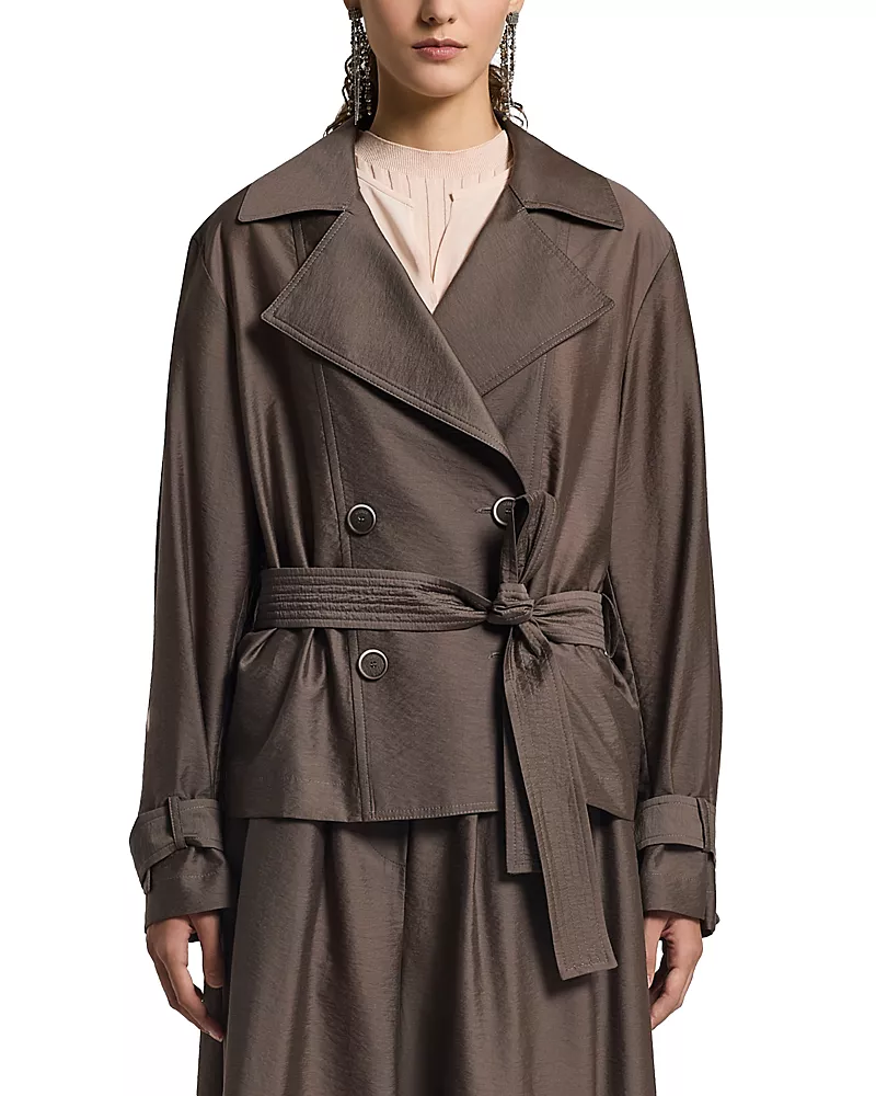 Peserico Belted Trench Coat