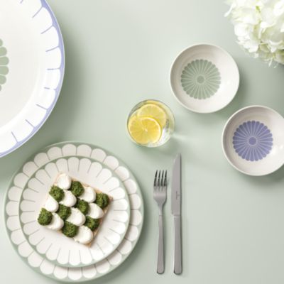 Fleur Couleur Low Serving Bowl