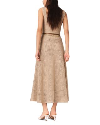 Rhinestone Knit Midi Dress