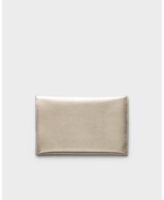 Saffiano Leather Envelope Clutch