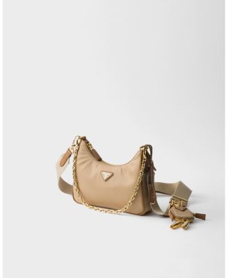 Re-Edition 2005 Re-Nylon and Saffiano Leather Bag with Charm