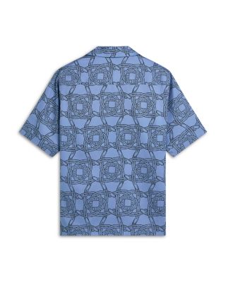 Printed Tencel Relaxed Fit Short Sleeve Shirt