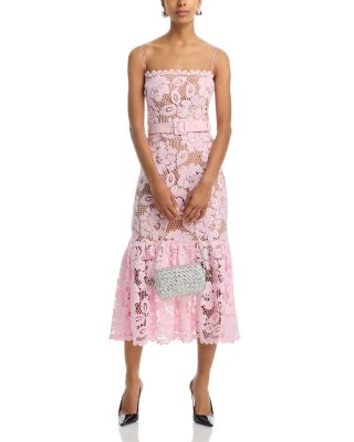 Crochet Lace Midi Dress