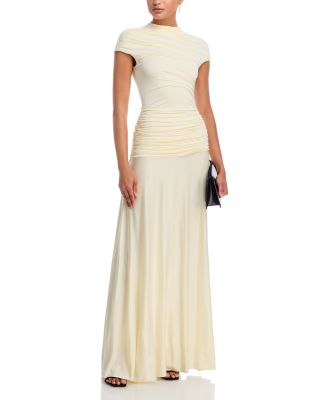 Draped Jersey Maxi Dress