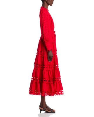 Eyelet Cotton Midi dress