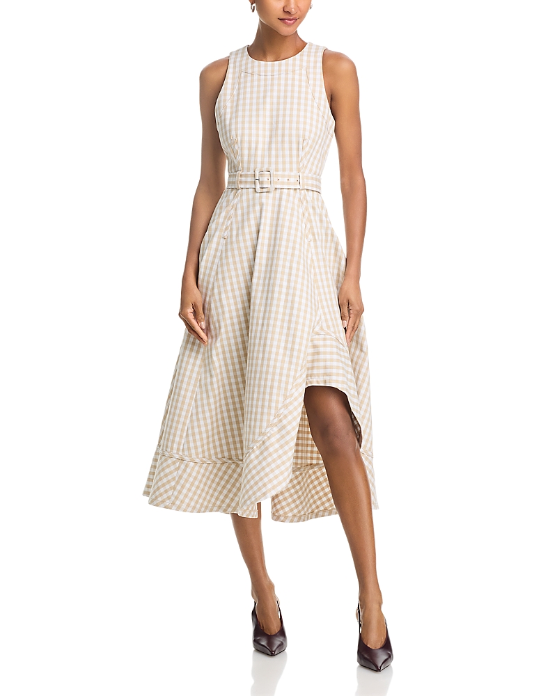 Cinq a Sept Mini Gingham Denim Zelda Dress