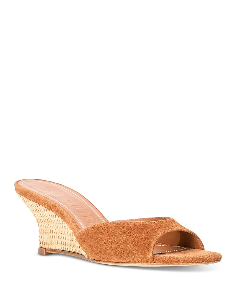 Staud Women's Brigitte Suede Wedge Sandals