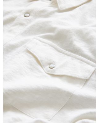 Arvon Cotton Textured Knit Button Down Western Shirt 