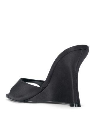 Women's Brigitte Satin High Heel Wedge Sandals