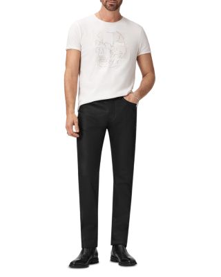 Raw Edge Skull Graphic T-Shirt