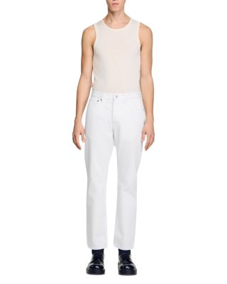 Regular Raw Jeans in White