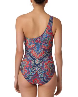 Ring One Shoulder One Piece Swimsuit