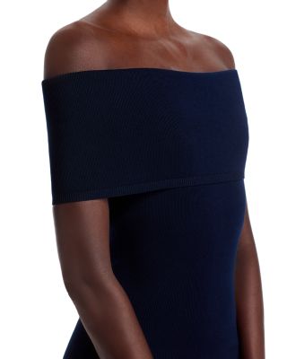 Fold Over Midi Sweater Dress