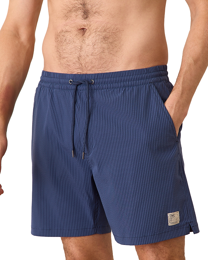 Marine Layer 5 Lined Drawstring Swim Shorts