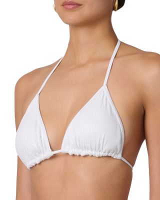 Sequin Jersey Triangle Bikini Top